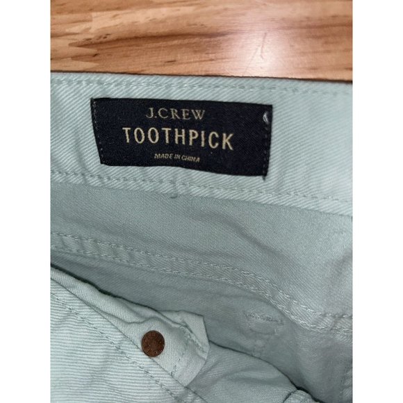 J. Crew Sz 28 Ankle Toothpick Jeans Straight Leg Denim Stretch Skinny EUC - Picture 7 of 9